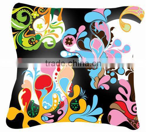 Traditional design silver kantha work cotton cushion cover 40*40cm