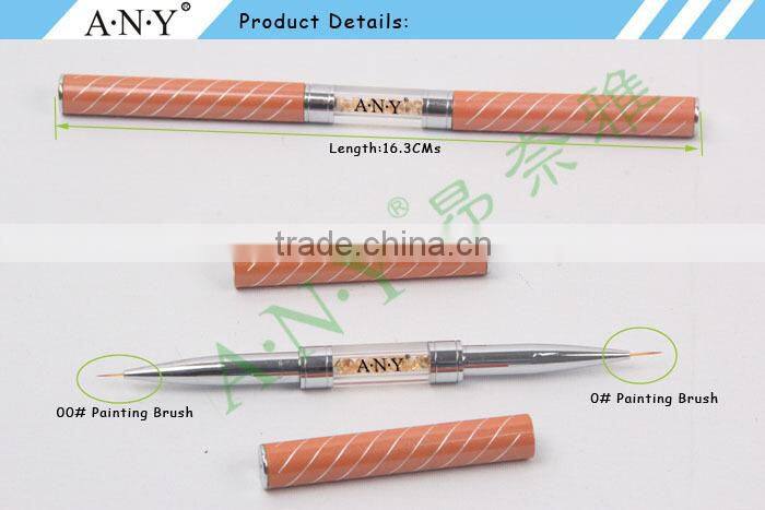 ANY Professional Nail Beauty Salon Using Rhinestone Double End Nail Art Brush Nail Brush Manufacturer