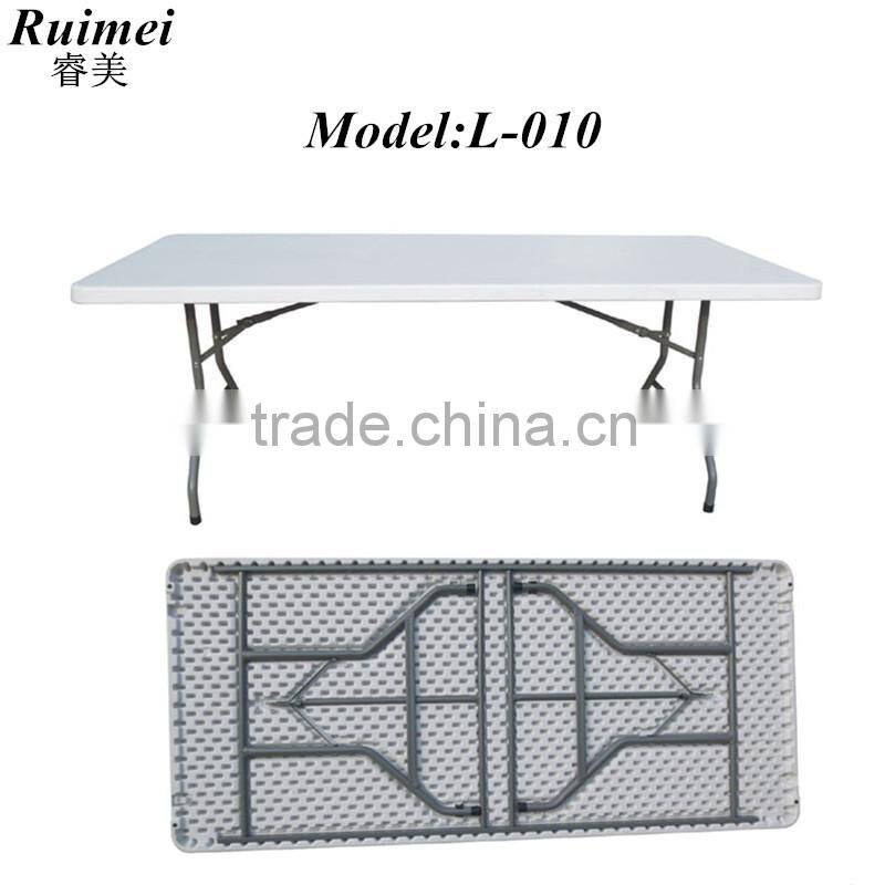 L-006 High quality folding steel frame outdoor party table for sale