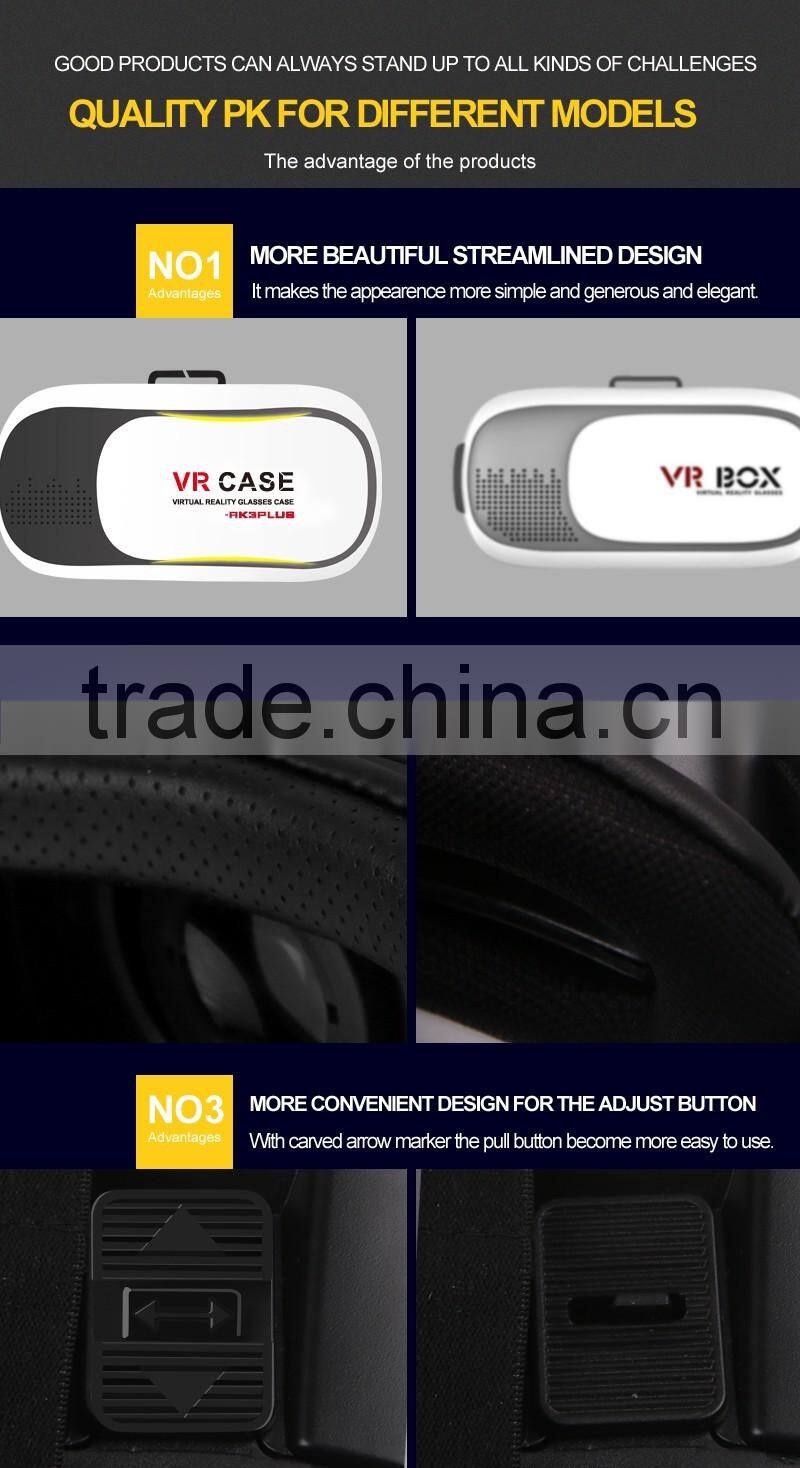 Plastic cardboard 3D Vr Virtual Reality case Figment VR/vr box for mobile phone