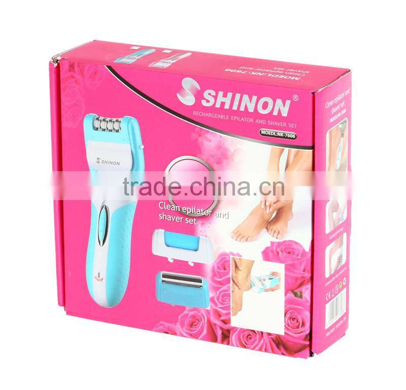 New arrival Shinon clean epilator and shaver set for women best selling epilator