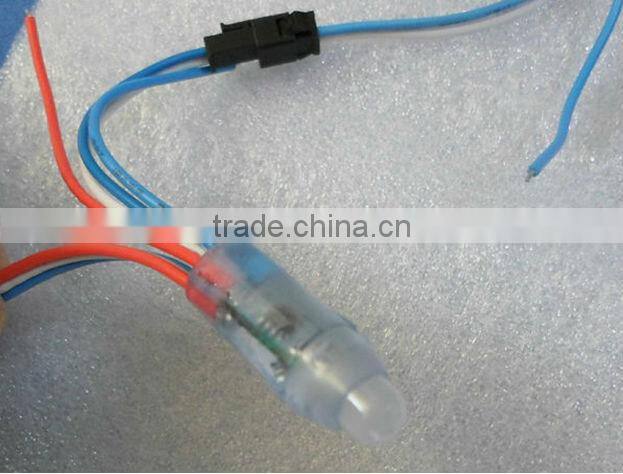 50pcs string 12mm WS2801 digital led pixel module IP66 DC5V input 0.3W full 24 bit color