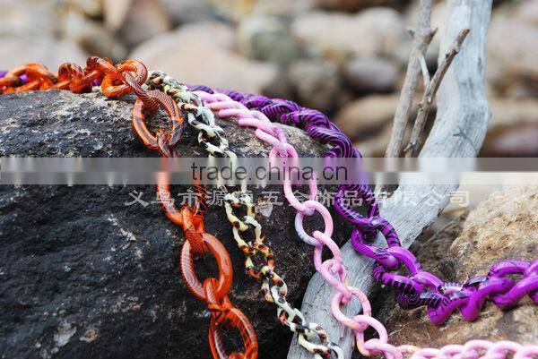 2.6-2.8mm thickness gold color curb chain 18.5*12.6mm