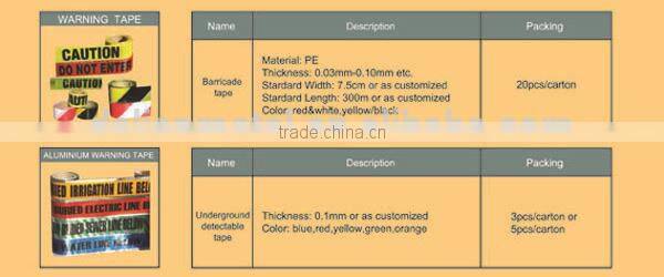 PE Hazard Warning Tape