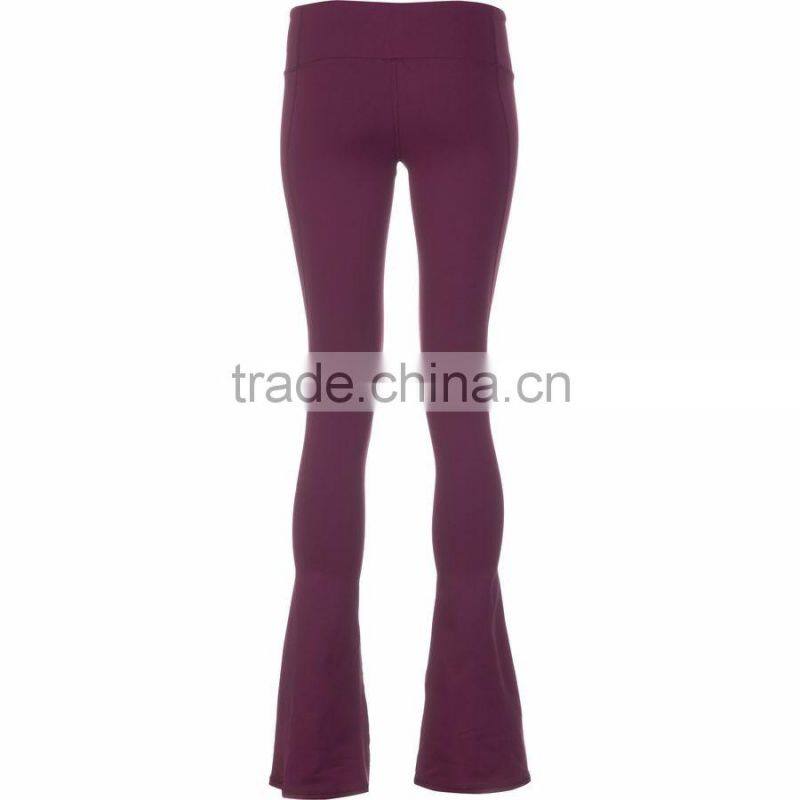 Woman Sports Pants Made Of Stretch Nylon Spandex Fabric Yoga Leggings For Fitness