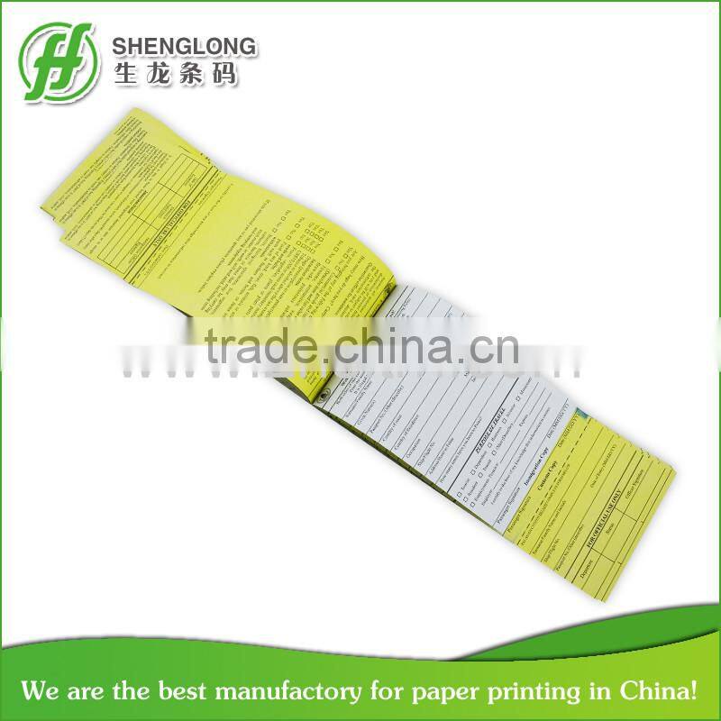 color printing duplicate carbonless docket book