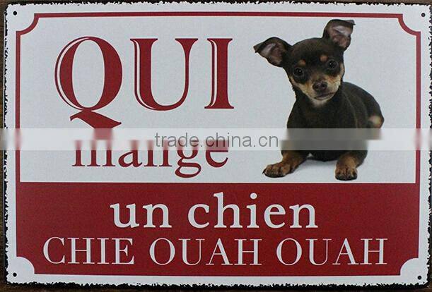 2015 Vintage hot dog signs metal signs wholesale