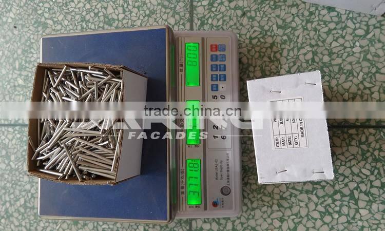 SS304 SS316 collar pin for marble angle brackets 5*50