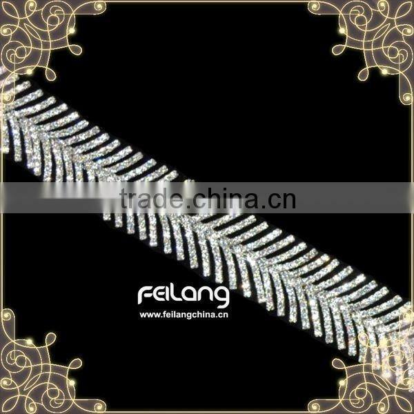 Fancy crystal rhinestone chain trimming