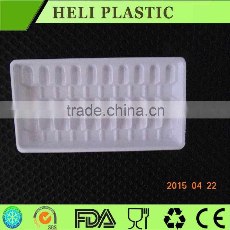 10 divided plastic PET/PVC ampoule packing trays