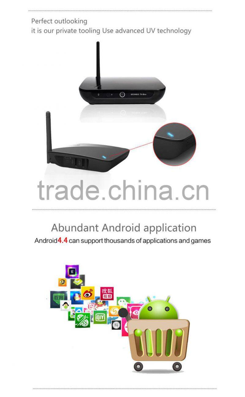 RK3188 Quad core Webcam Android media player HD built in 2GB RAM 8GB ROM With XBMC 1080P Player