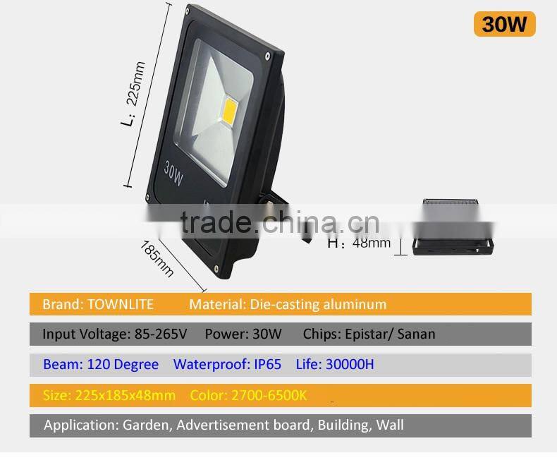 super bright led outdoor flood light 30w
