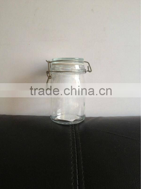 clip top clear glass canisters