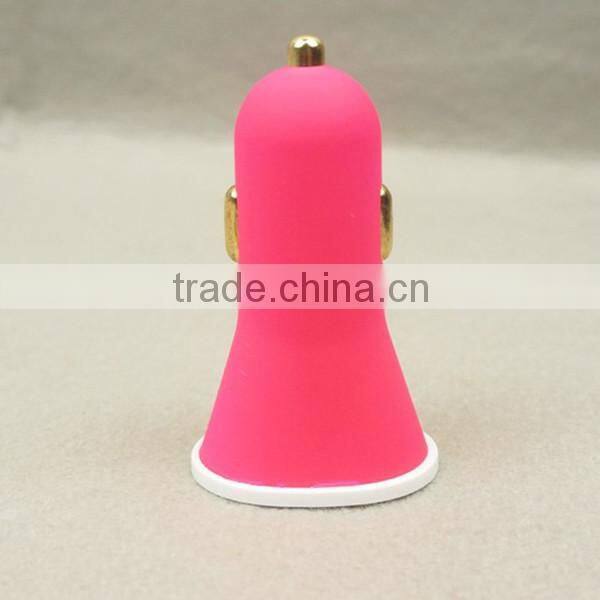 shenzhen factory high quality colorful dual usb car charger
