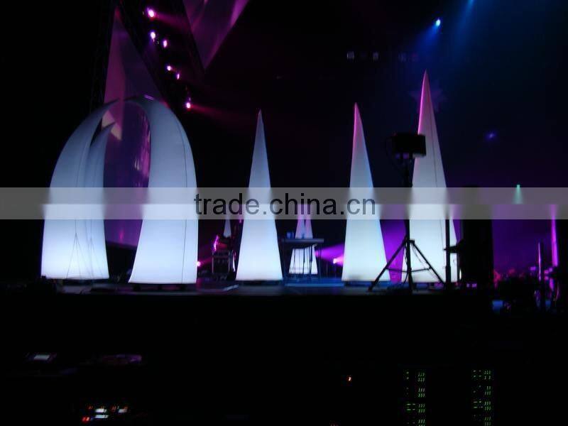 Hot sale color changing led inflatable pillar, inflatable led pillars for decoration