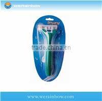 Rubber Handle Triple Blade razor manufacturer