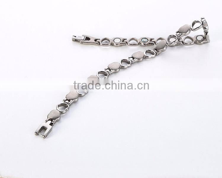 Wholesale China 316l stainless steel metal friendship health bio magnetic pure energy bracelet