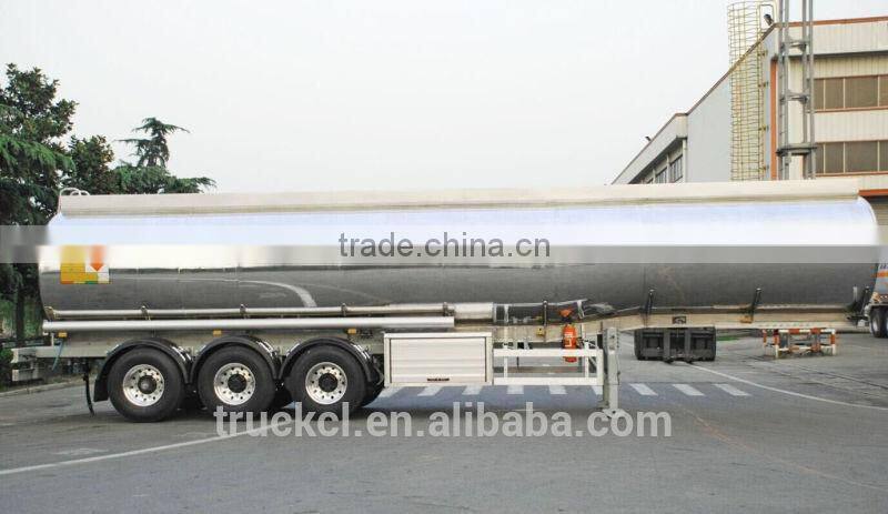 Saso Aluminum Alloy fuel Tank Trailer Aluminum Fuel Tanker Trailer DOT Aluminum Fuel Tank Trailer