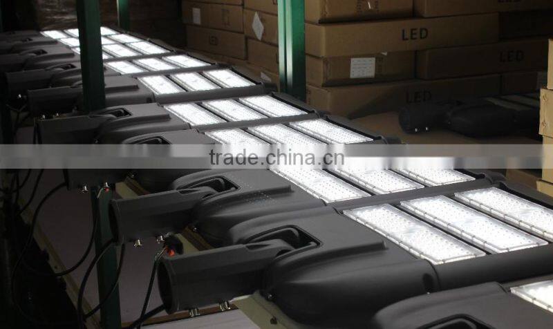 Hot selling UL cUL DLC list 180w black or silver cover IP65 led street light for roadway lighting