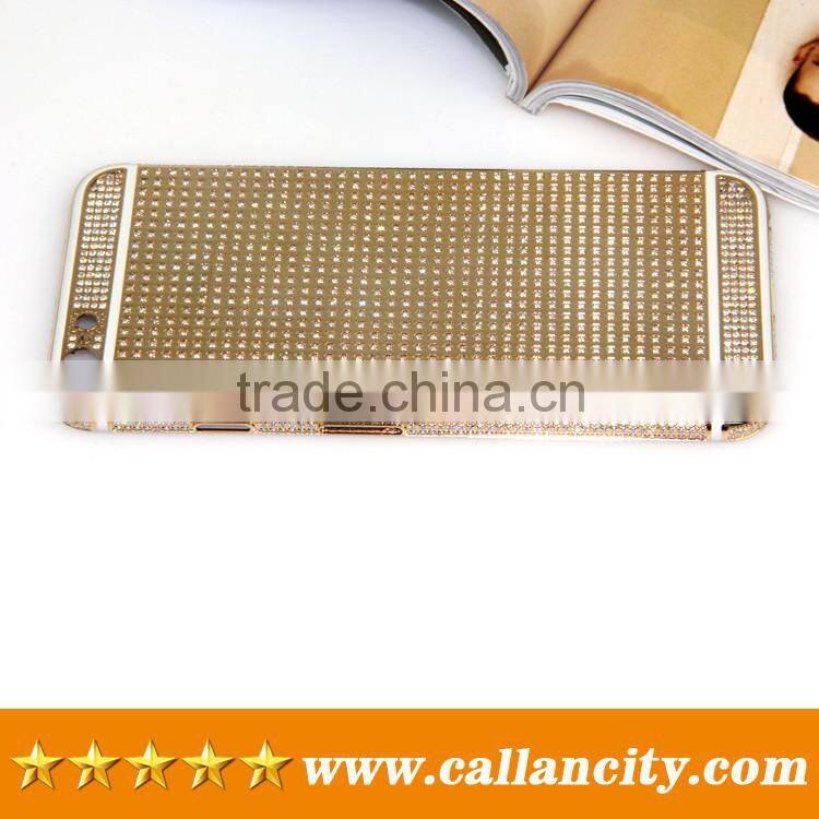 24k gold plated diamonds for iPhone 6s housing custom