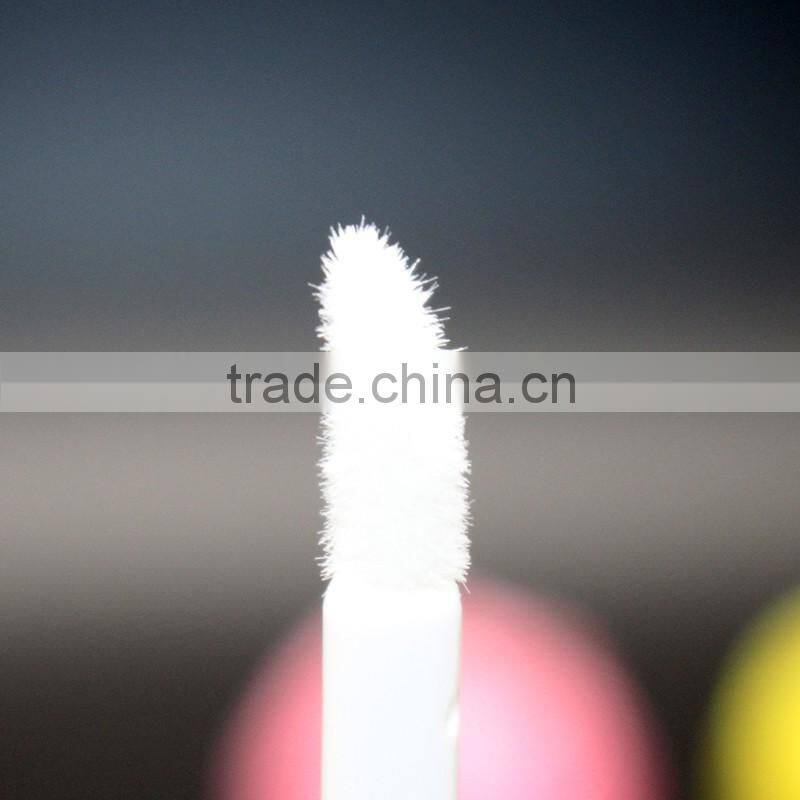 7ml lipgloss tube containers with brush for cosmetic use
