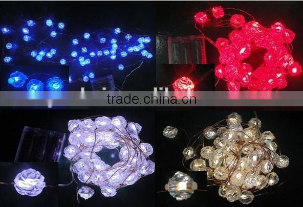 high quality with decoration christmasled led sliver wire string light