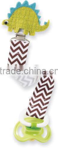 soother clip pacifier clip , pacifier chain and clip , metal pacifier clip
