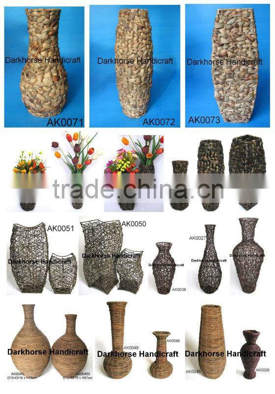 Square Wicker Laundry Basket Set of Two