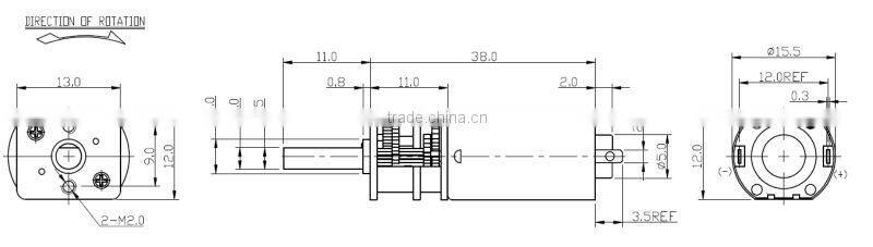 2015 made in china Discount 12v dc motor 12000rpm