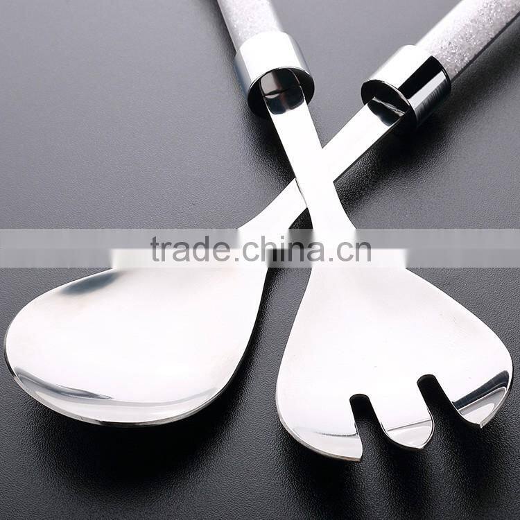 Wholesale stainless steel metal cutlery for dubai dinnerware tableware with diamond