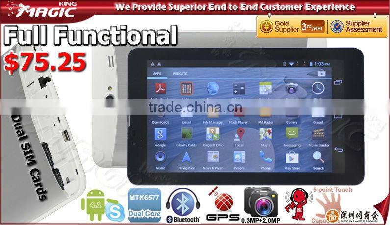 7 inch MTK6577 Dual core antena gps para tablet