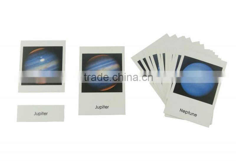 pyramid block educational toys Planets cards