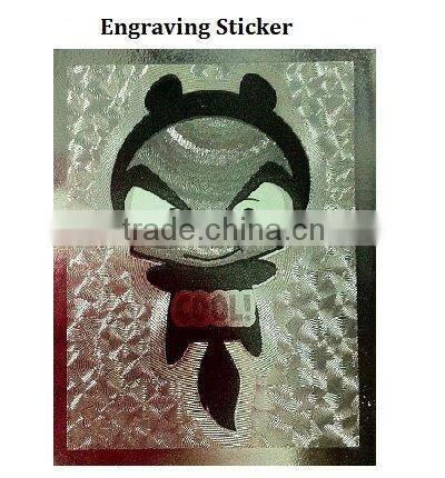 Sticker - Engrave Sticker With Foil Effect