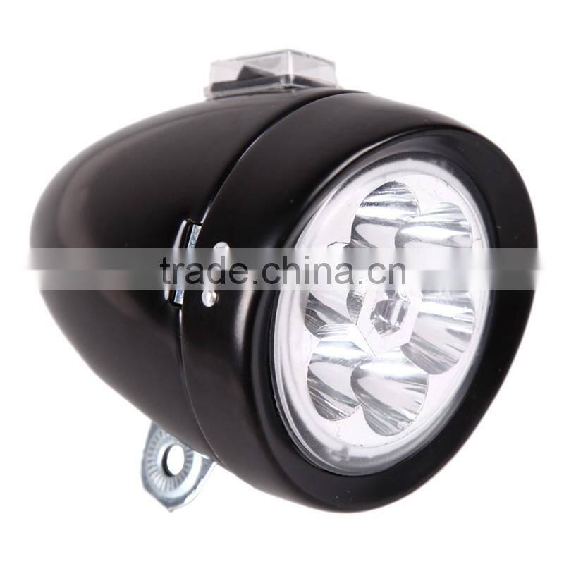 New Waterproof Bike Retro Bicycle Bike Accessory Front Light Bracket Vintage 6LED Headlight Safety Bicycle Lights