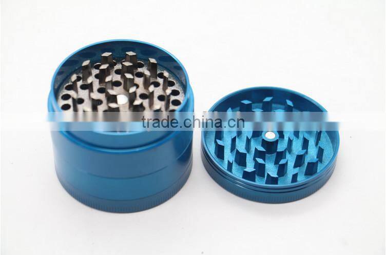portable herb grinder 4 parts wholesale herb grinder, Zinc Alloy , Mixed Colors, custom available