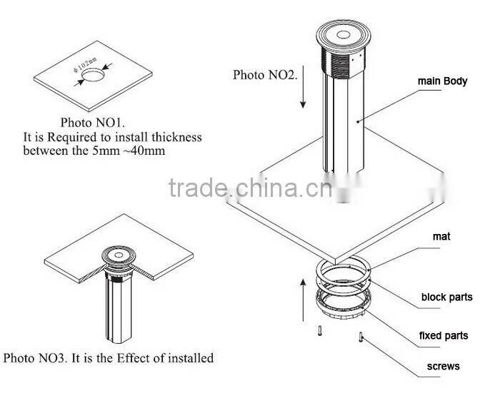 Europe Hot Selling Kitchen Worktop Hidden Pop Up Power Socket with USB Charge and EU Standard Plug
