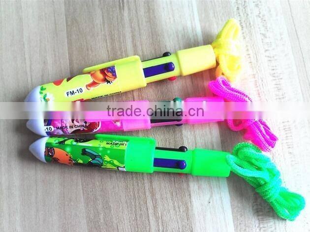 cheap plastic multicolor ball pen for promotion