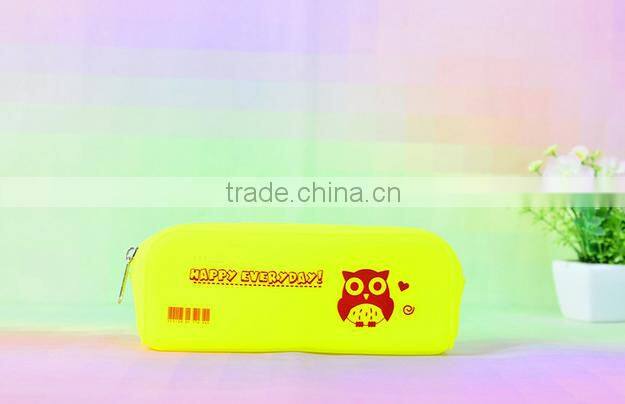 Customize silicone pencil bag ,wholesale pencil box,high capacity pencil case