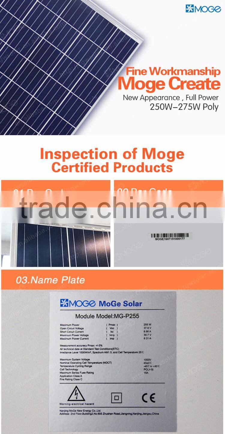 China best wholesale 4BB 250 255 260 265 270 275 300 305 310 315 320 watt photovoltaic solar panel with high quality