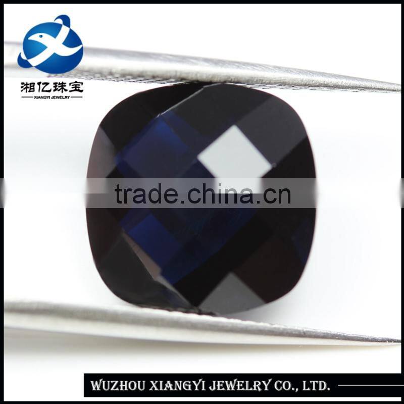 Rounded square shape synthetic spinel 12*12mm decoration gemstone bead