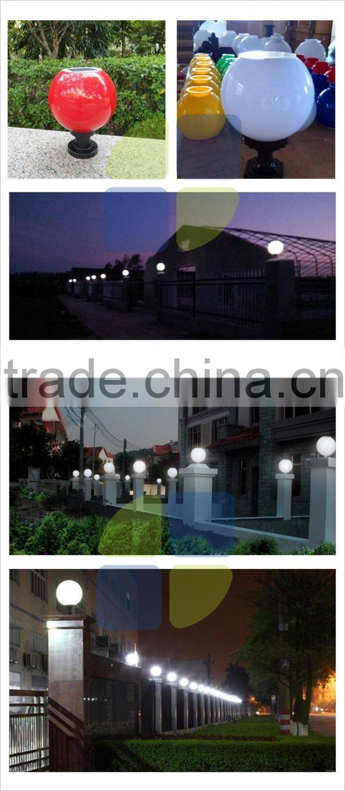 China factory wholesale solar garden light pmma lampshade material