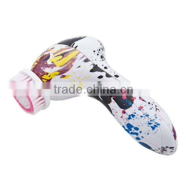 Facial cleaner with 2 replaceable massage heads/face massager/electric face massager