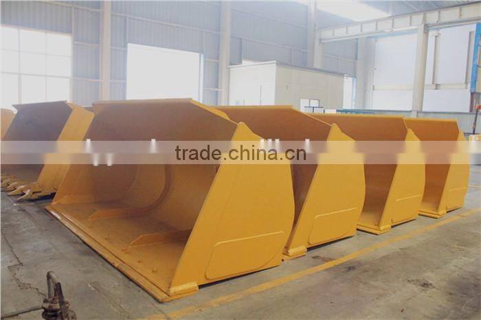 VOLVO Wheel Loader Bucket, 0.7M3-1.1M3 Bucket For L20F Wheel Loader, Log Grapple/Grass Grapple/Snow Plow/Pallet Fork For L20F