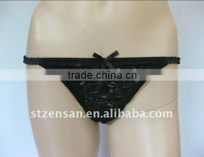 sexy panty of lace thongs with bows UNDERWEAR