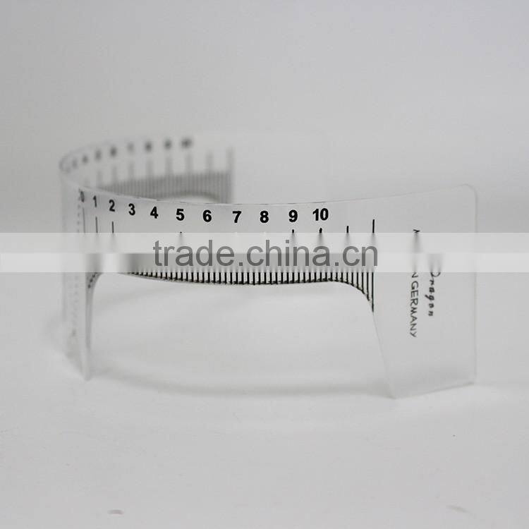 Flexible Ruler Perfect Brow Guide Transparent Rulers For PMU Beginner and School Training