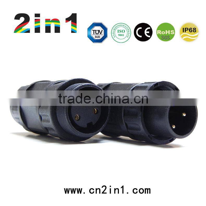 2 in1 260A Series 3 pin power male female wire connector, IP68 Waterproof Connectors