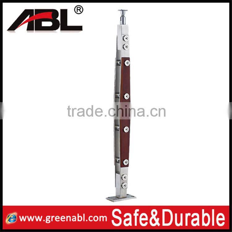 HOT sale ABLinox wood and stainless steel stairs railing