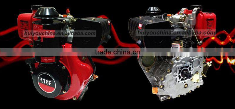 170F Air Cooled Diesel Engine, 211cc, 3.4HP/3000rpm, 3.8HP/3600rpm