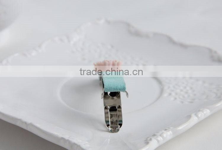 MYLOVE unique korea pink flower hairpins headwear