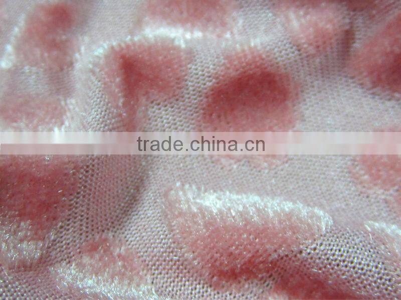Cheap Polyester Velvet jacquard knitting fabric jacquard curtain fabric